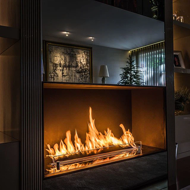 Bioethanol Fireplace Media Wall