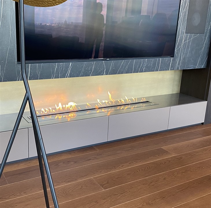 in Wall Ethanol Fireplace